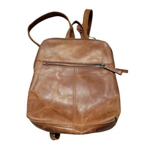 Spikes & Sparrow Brown Leather Backpack